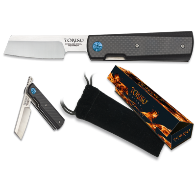 navaja tokisu carbono. hoja: 8.5 cm.18536