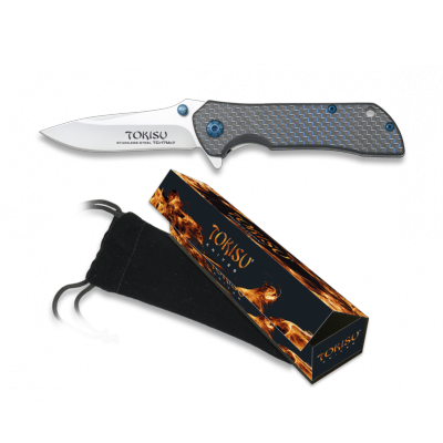 Navaja TOKISU Fibra carbono. H: 7.2 cm.18595