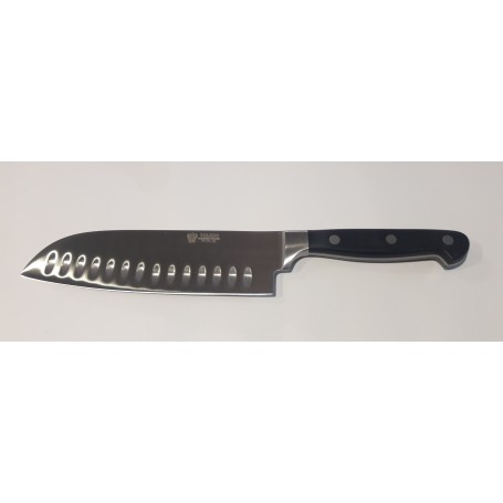 CUCHILLO DE COCINA SANTOKU ALVEOLADO