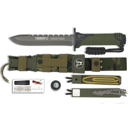Cuchillo k25 Thunder II. Verde